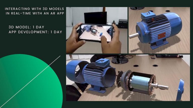 3d rendering of water motor by vr development company in india